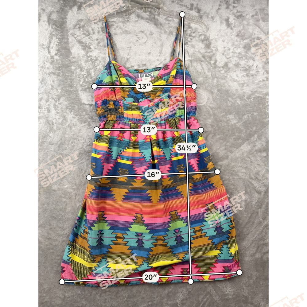Billabong Multicolor Geometric Print Midi Dress - Picture 5 of 5